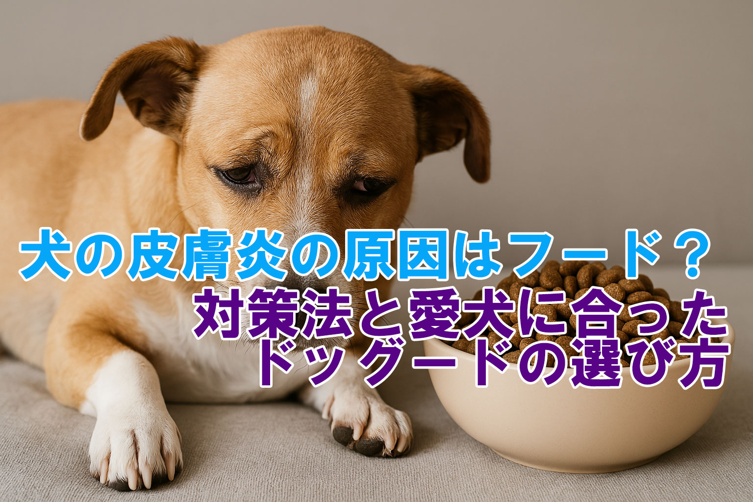 犬の皮膚炎の原因はフード？対策法と愛犬に合ったドッグードの選び方