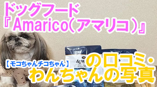 【34-モコちゃんチコちゃん】ドッグフード『Amarico（アマリコ）』の口コミ・わんちゃんの写真